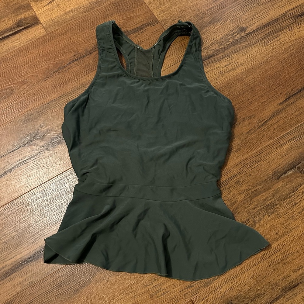 Latched Mama Peplum Nursing Swim top